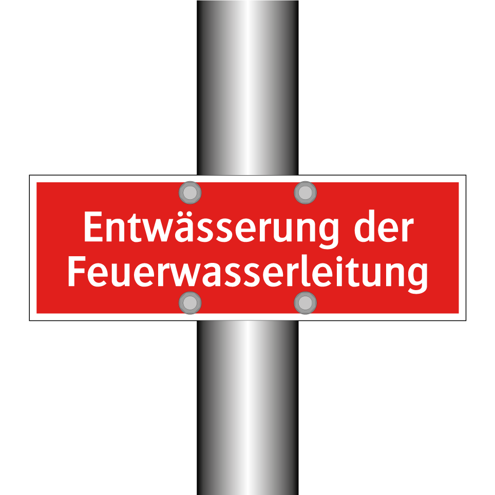 Entwässerung der Feuerwasserleitung
