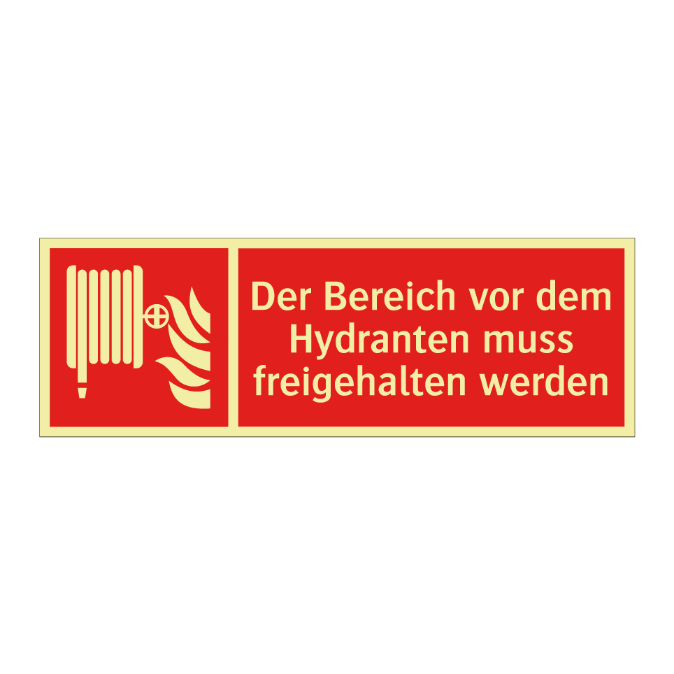Der Bereich vor dem Hydranten muss freigehalten werden