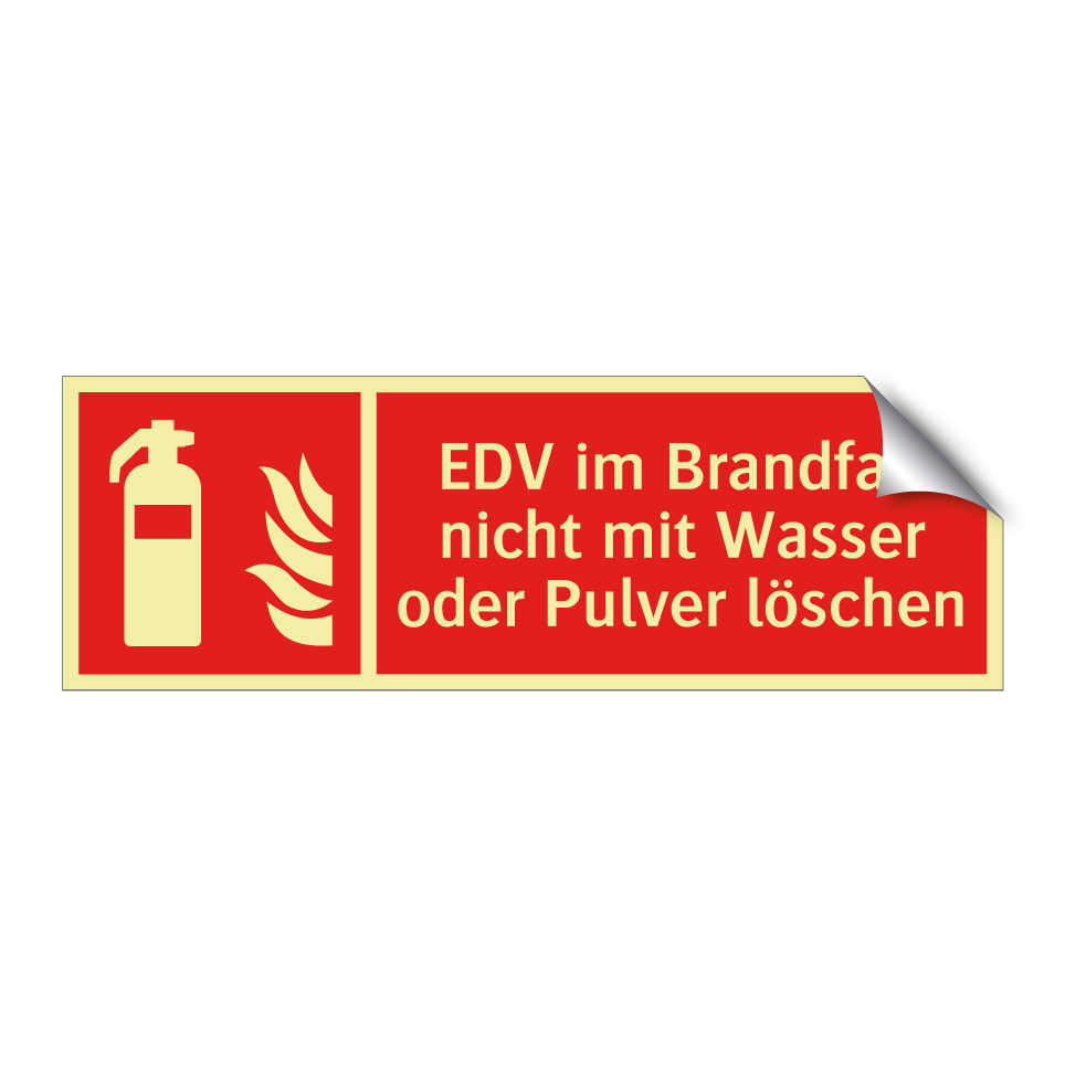 EDV im Brandfall nicht mit Wasser oder Pulver löschen