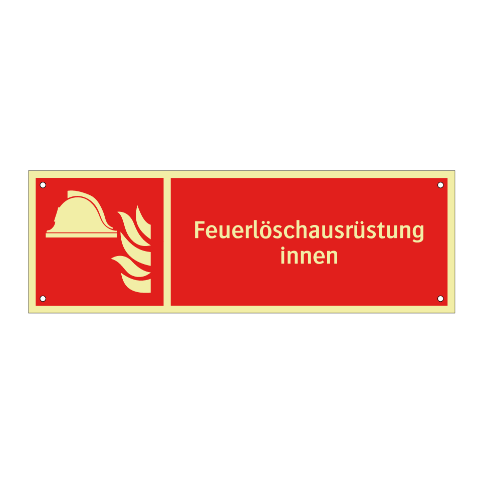 Feuerlöschausrüstung innen