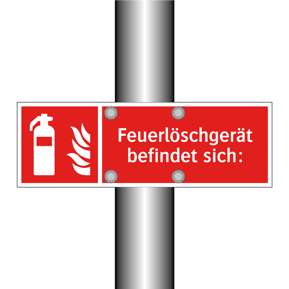 Feuerlöschgerät befindet sich: