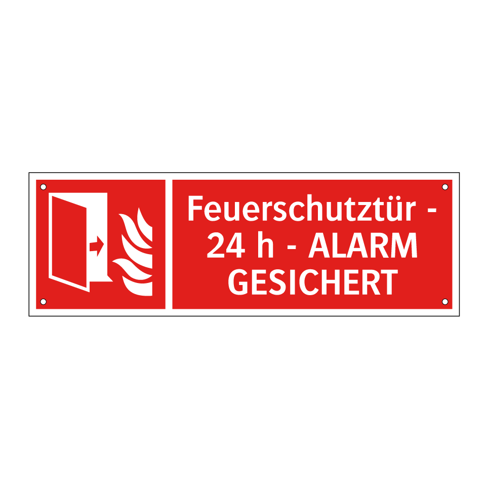 Feuerschutztür - 24 h - ALARM GESICHERT