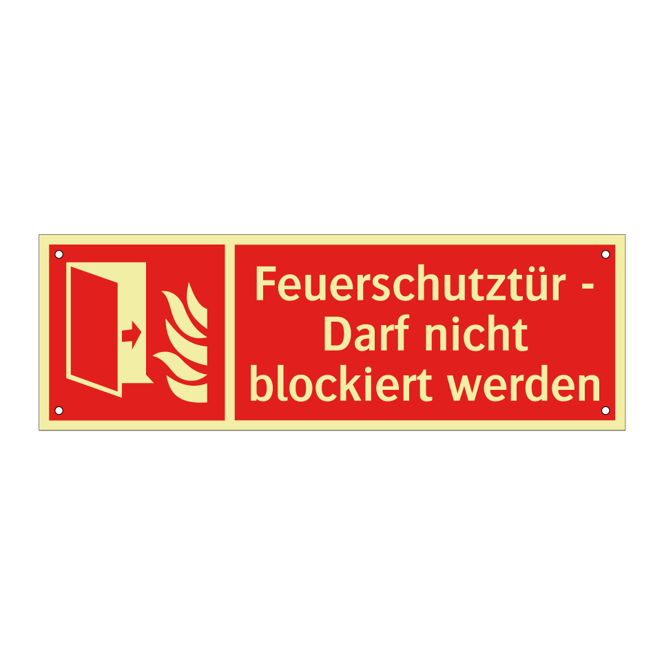 Feuerschutztür - Darf nicht blockiert werden