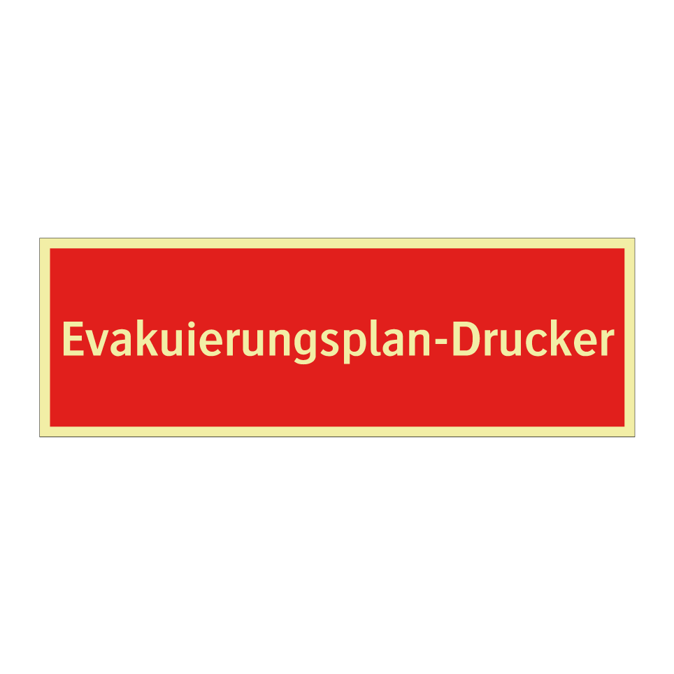 Evakuierungsplan-Drucker