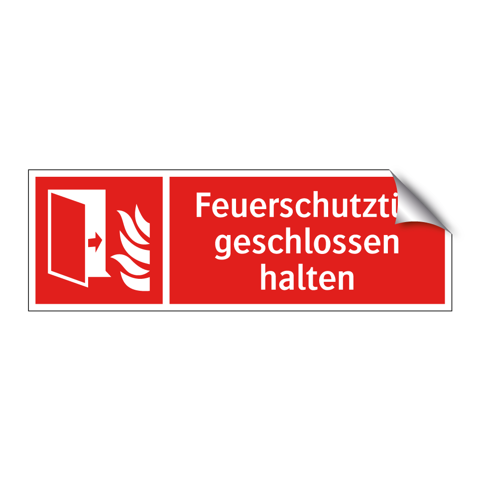 Feuerschutztür geschlossen halten