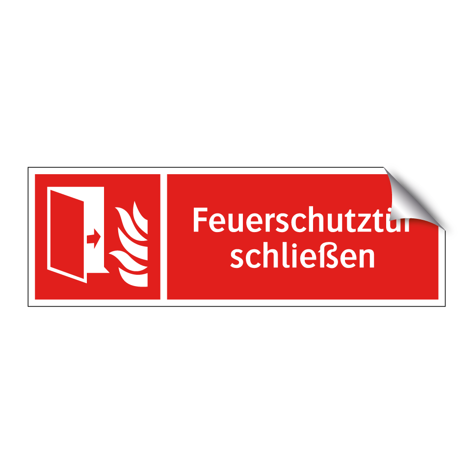 Feuerschutztür schließen