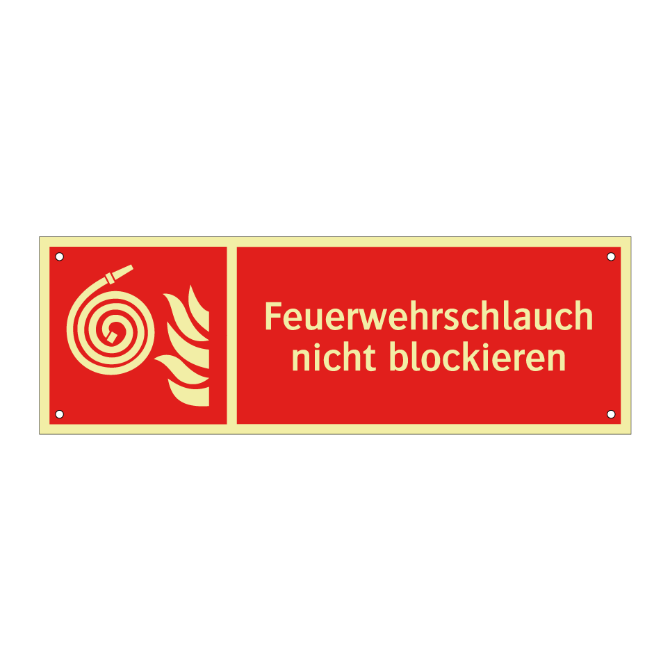 Feuerwehrschlauch nicht blockieren