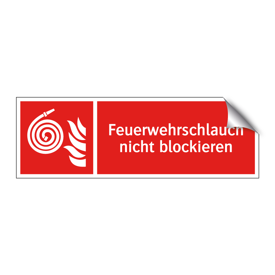 Feuerwehrschlauch nicht blockieren