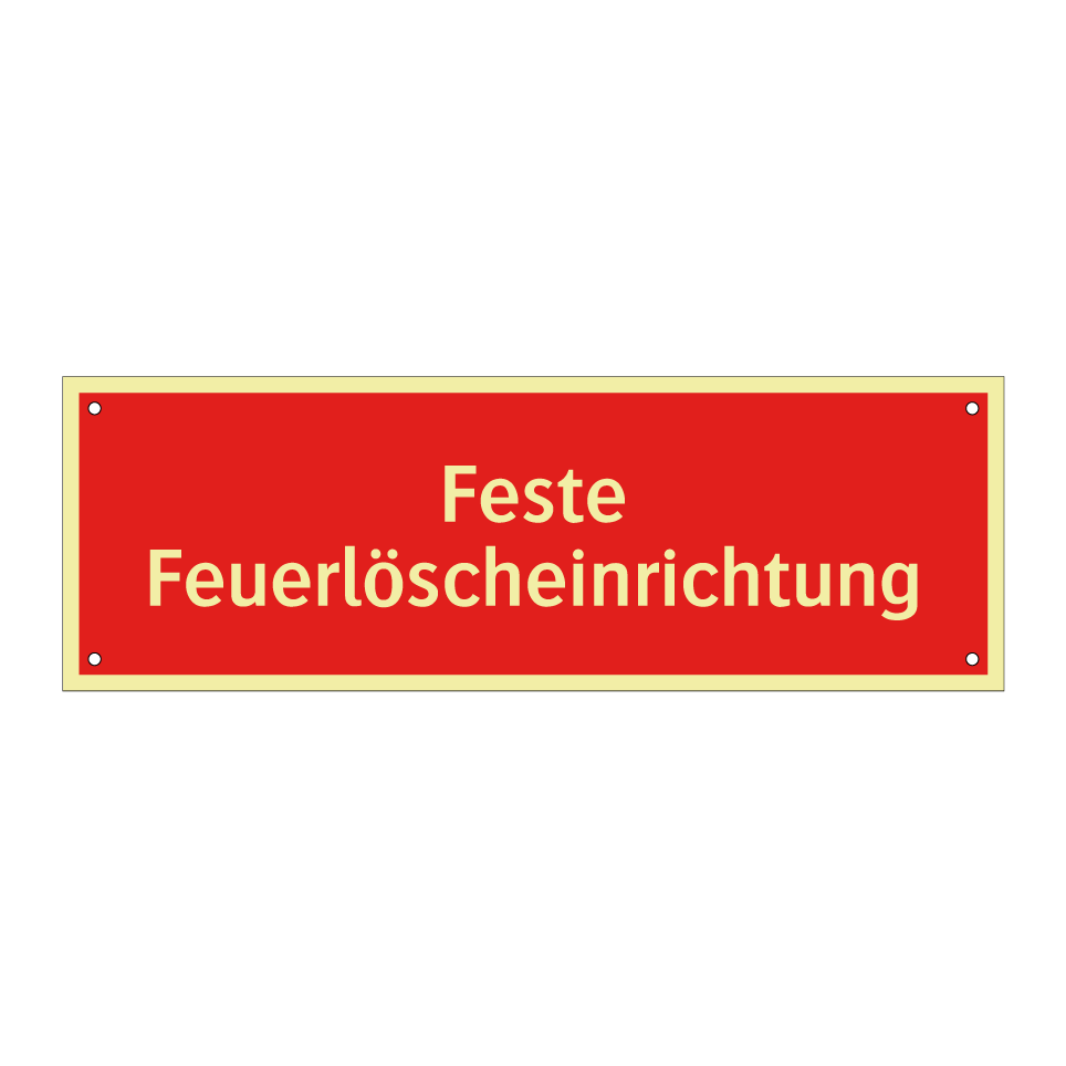 Feste Feuerlöscheinrichtung