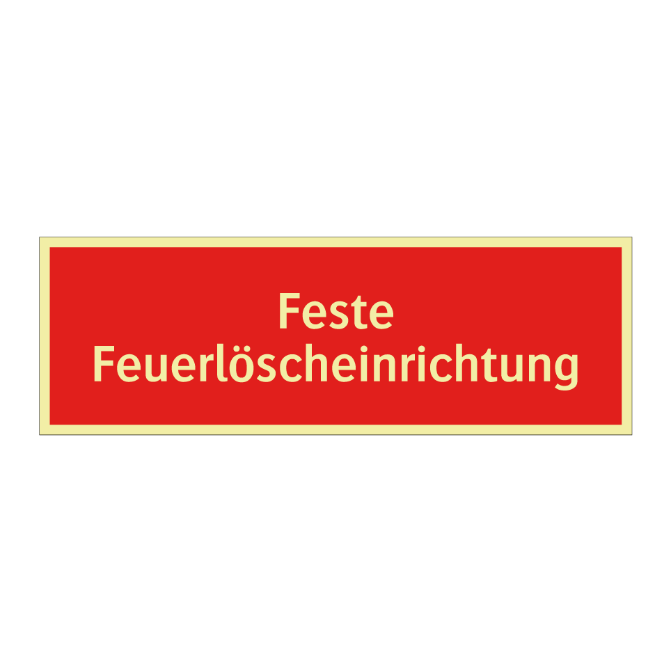 Feste Feuerlöscheinrichtung