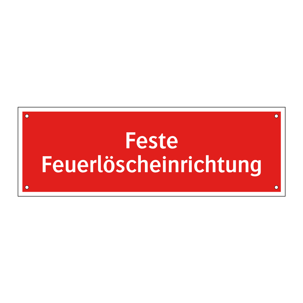 Feste Feuerlöscheinrichtung