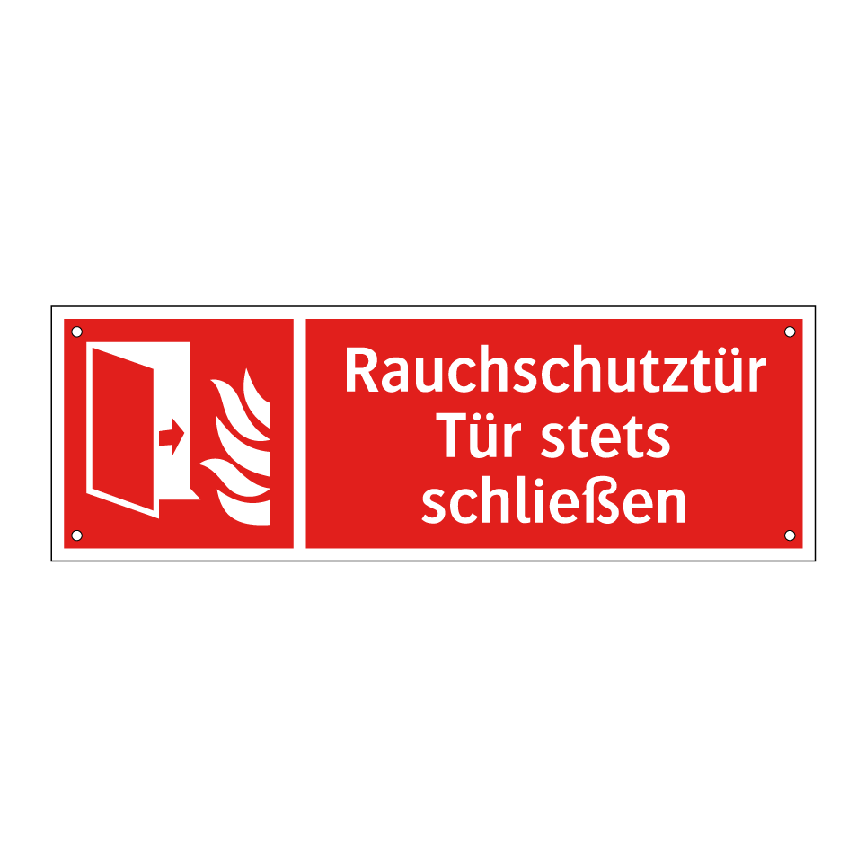 Rauchschutztür Tür stets schließen