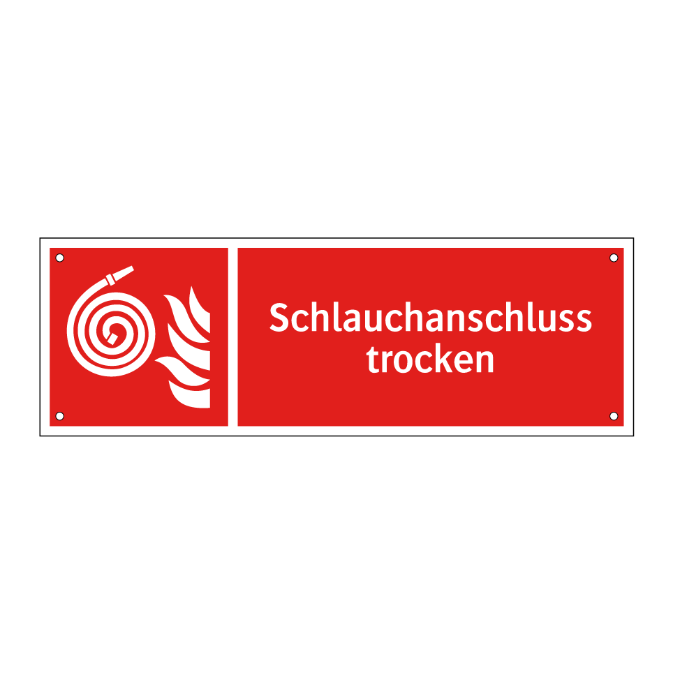 Schlauchanschluss trocken