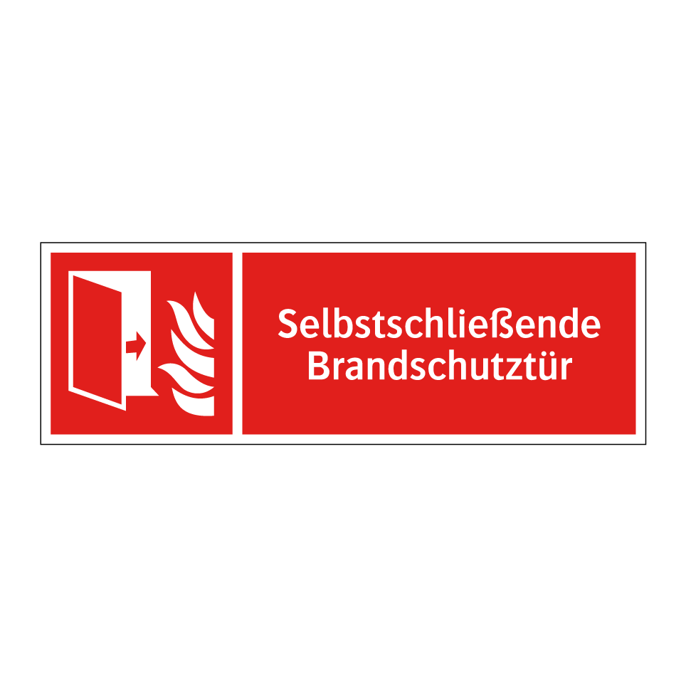 Selbstschließende Brandschutztür