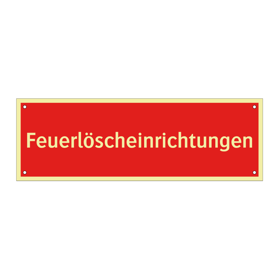 Feuerlöscheinrichtungen