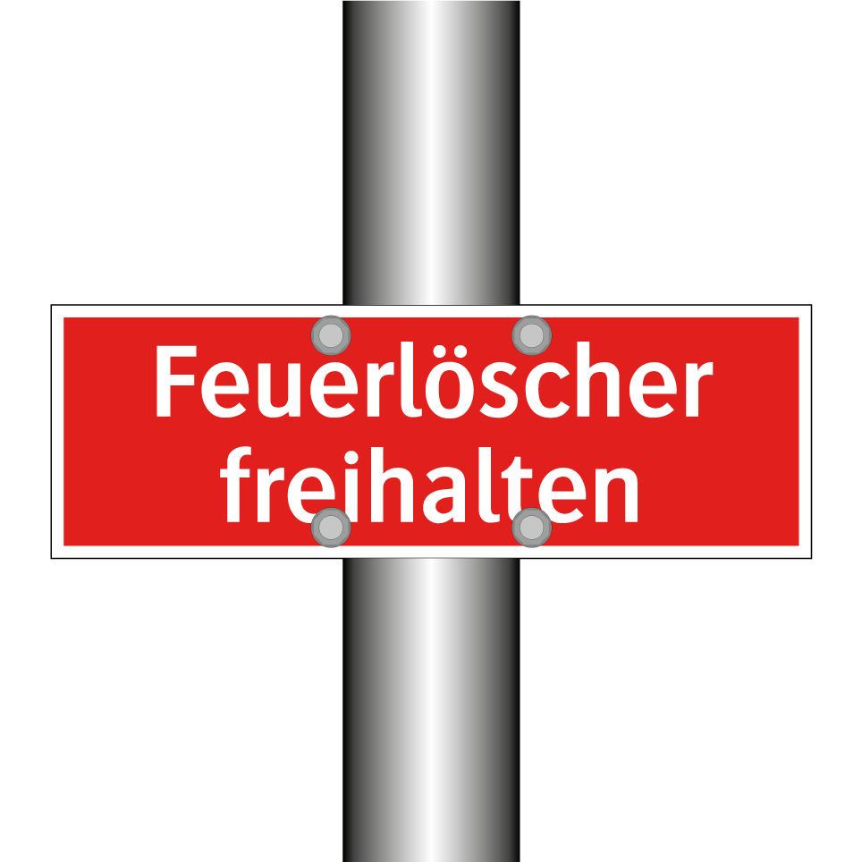 Feuerlöscher freihalten