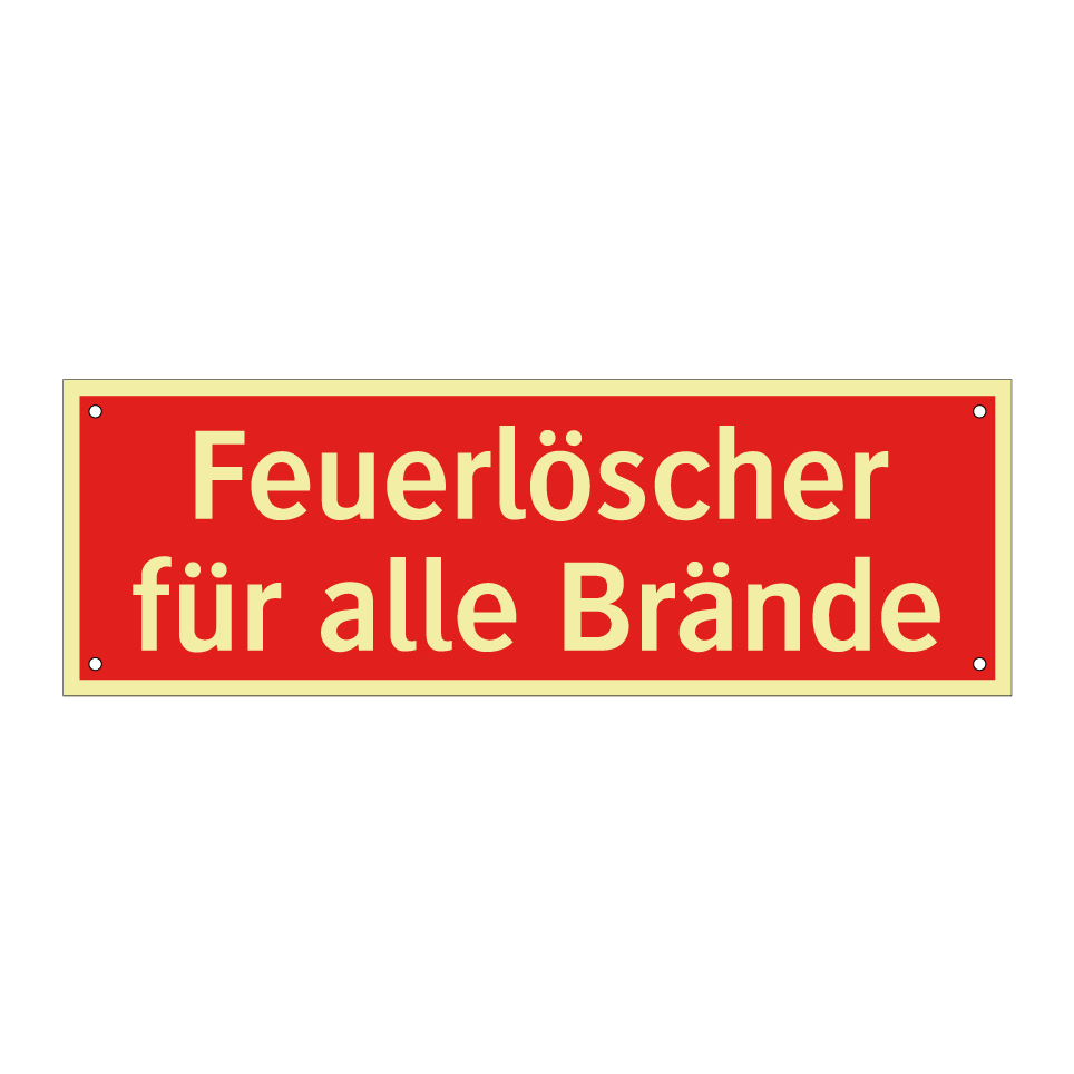 Feuerlöscher für alle Brände