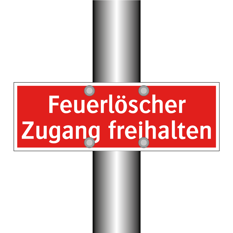 Feuerlöscher Zugang freihalten