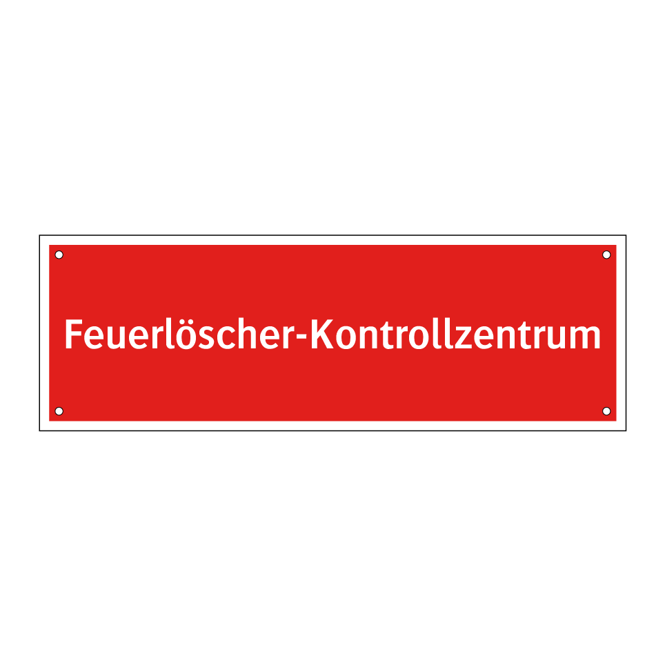 Feuerlöscher-Kontrollzentrum