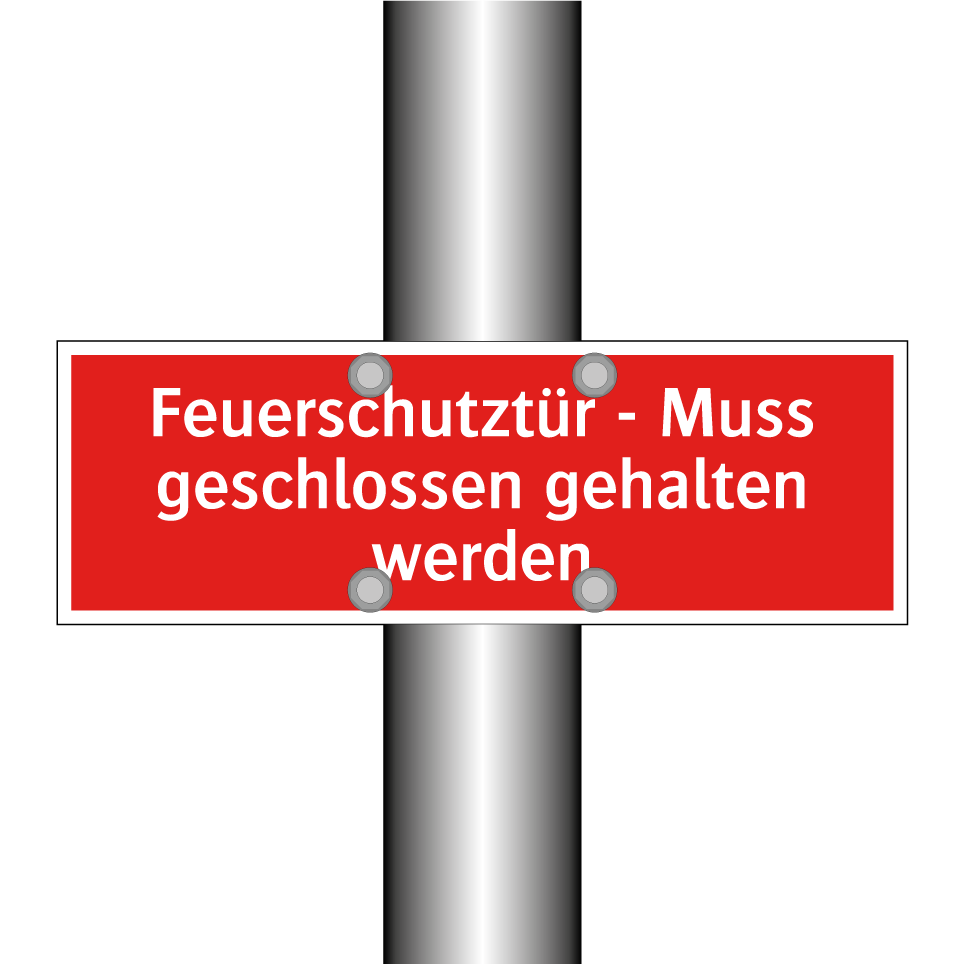 Feuerschutztür - Muss geschlossen gehalten werden