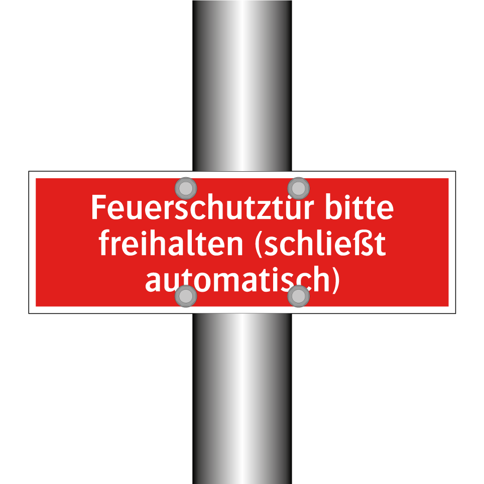 Feuerschutztür bitte freihalten (schließt automatisch)