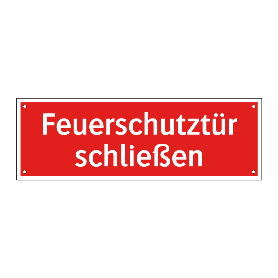 Feuerschutztür schließen