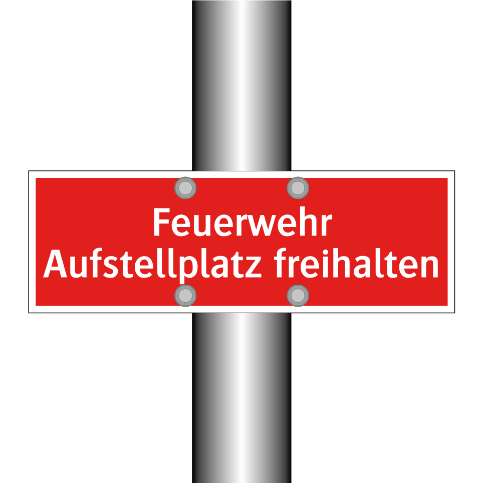 Feuerwehr Aufstellplatz freihalten