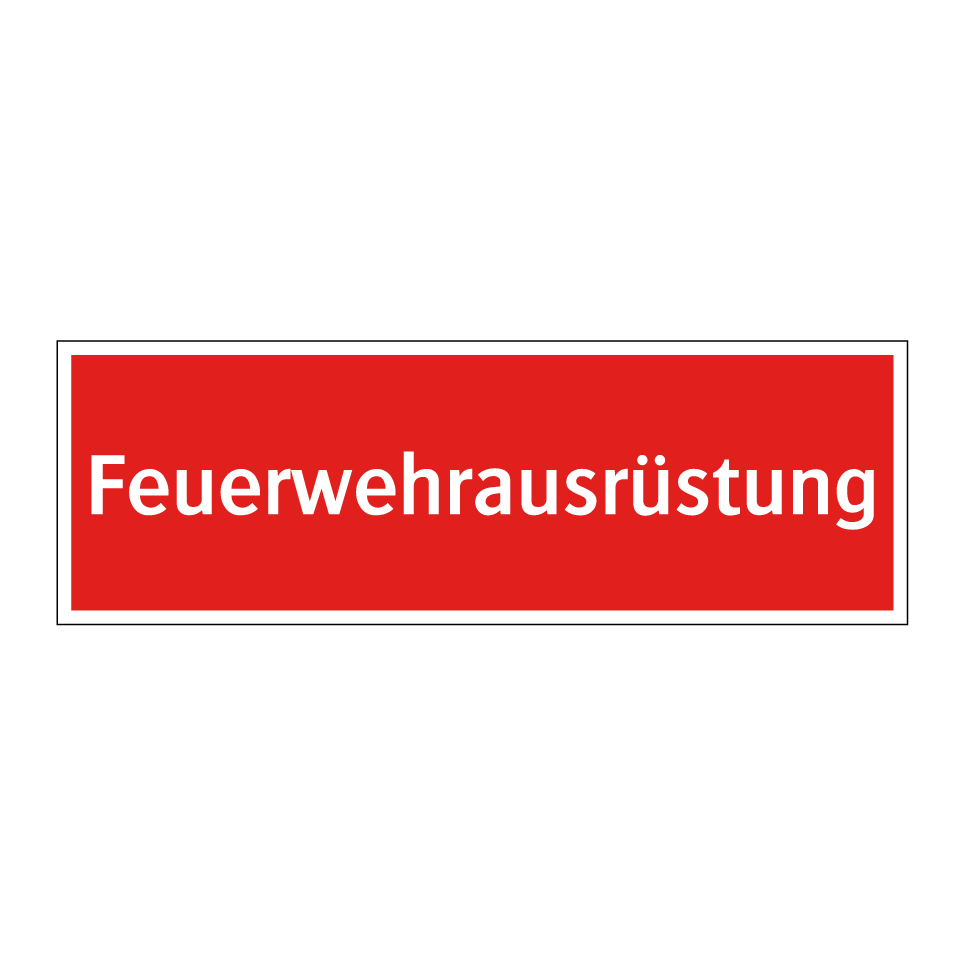 Feuerwehrausrüstung