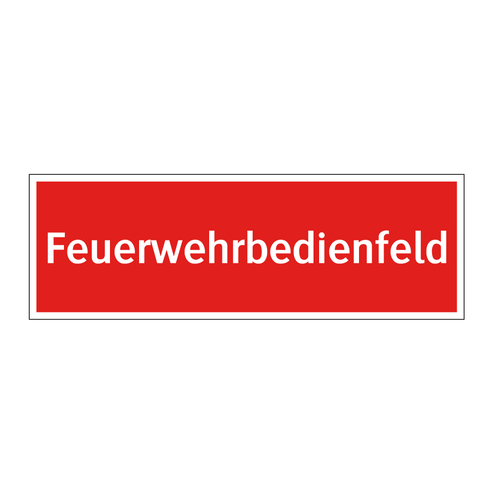 Feuerwehrbedienfeld
