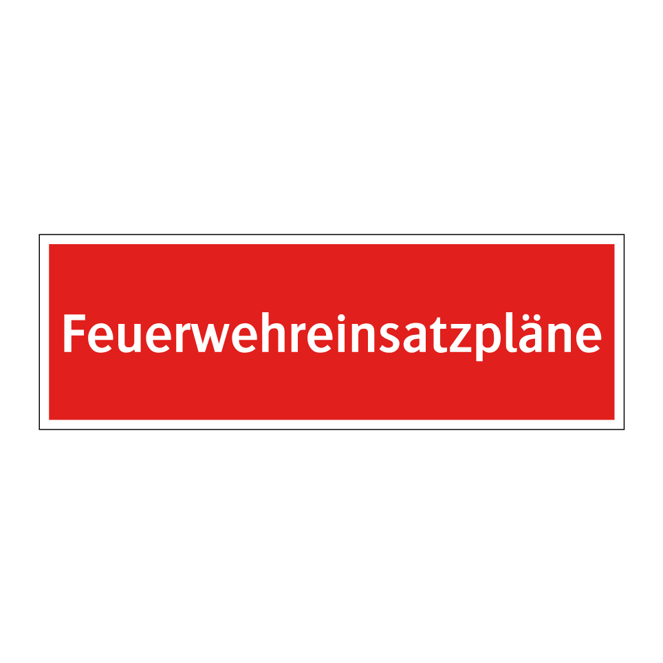 Feuerwehreinsatzpläne