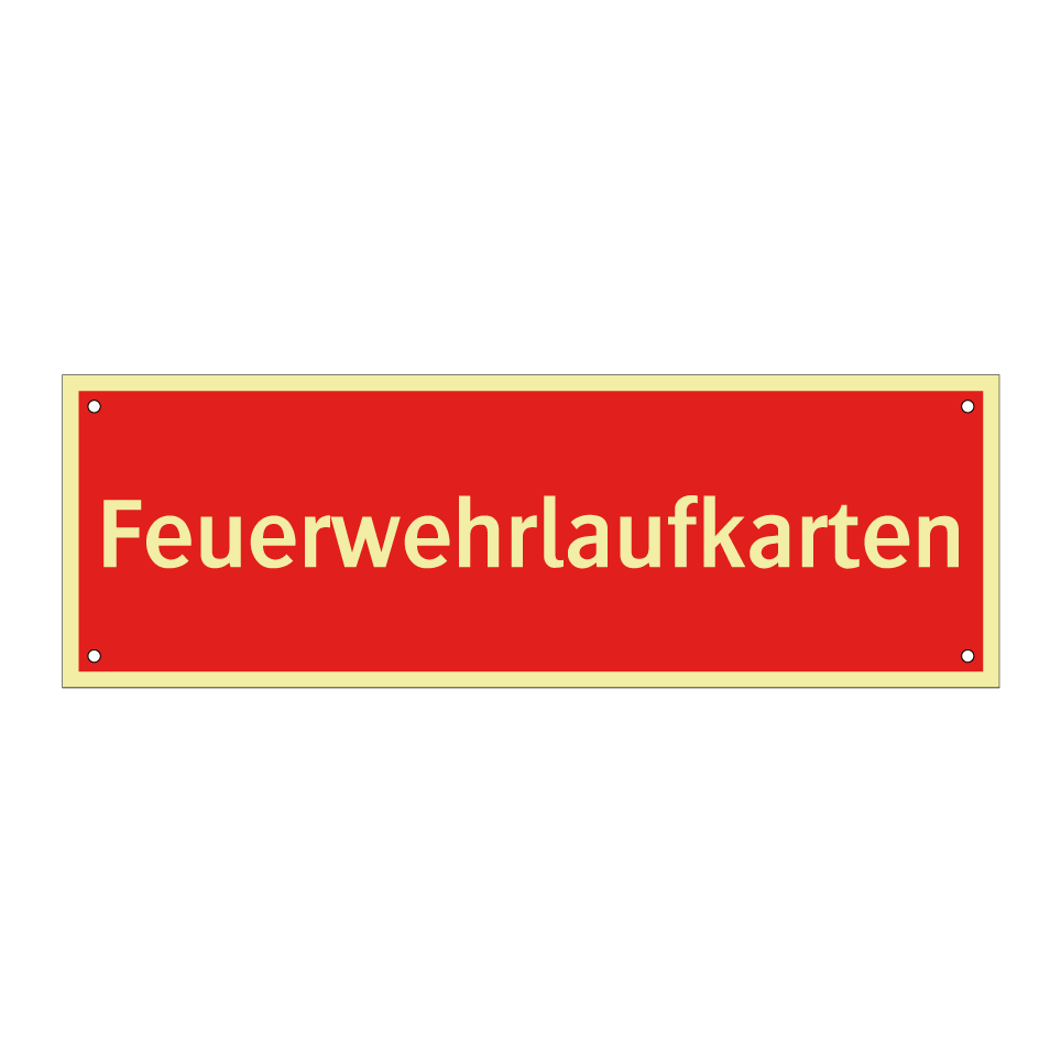 Feuerwehrlaufkarten