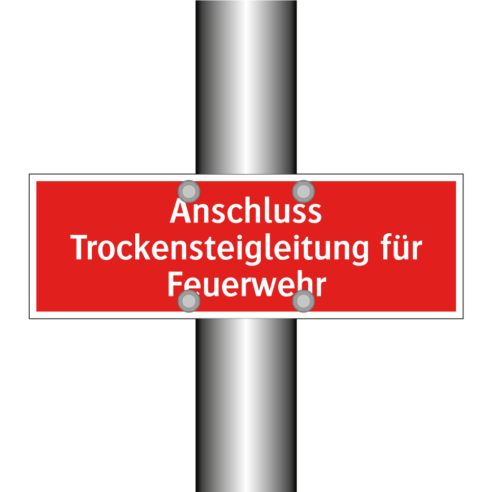 Anschluss Trockensteigleitung für Feuerwehr