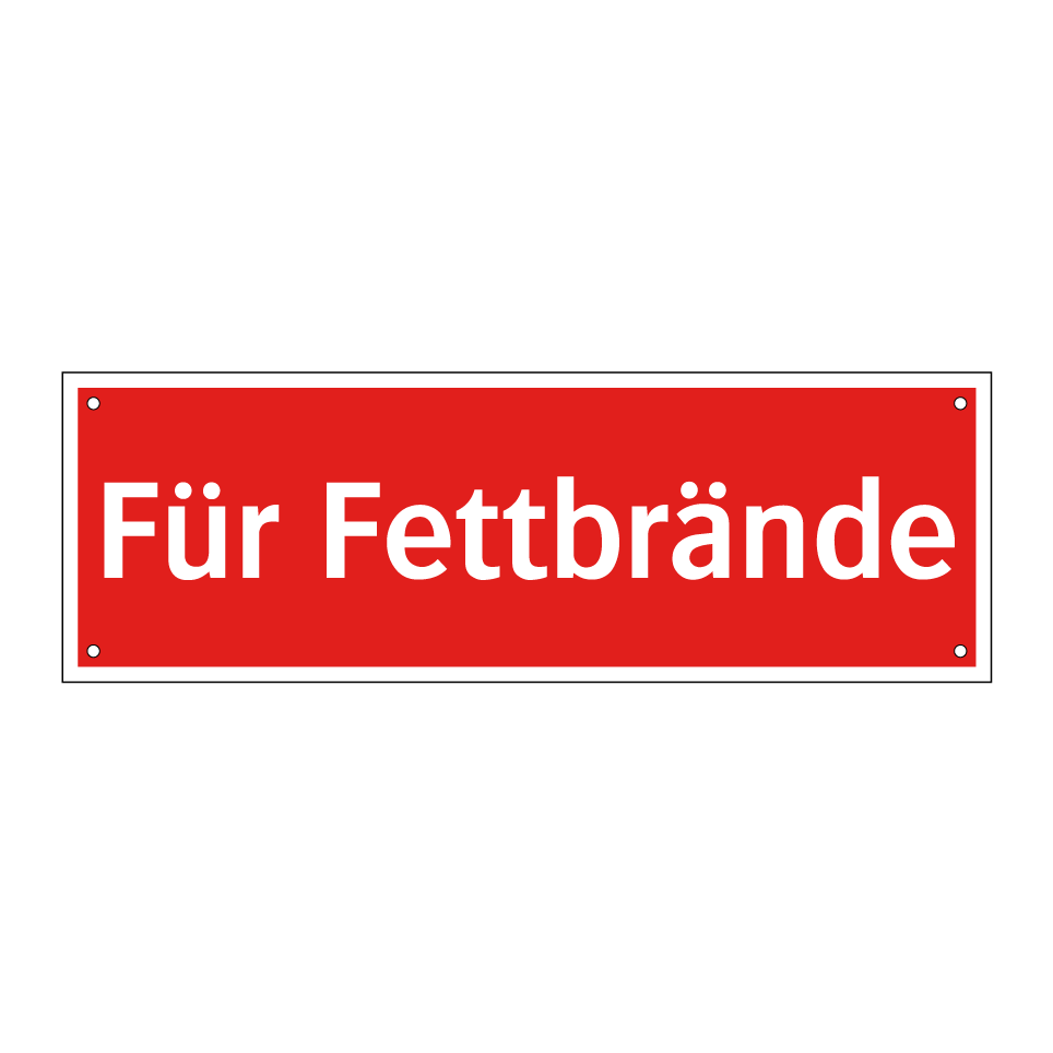 Für Fettbrände