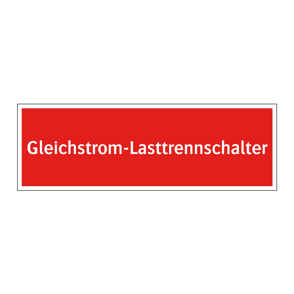 Gleichstrom-Lasttrennschalter