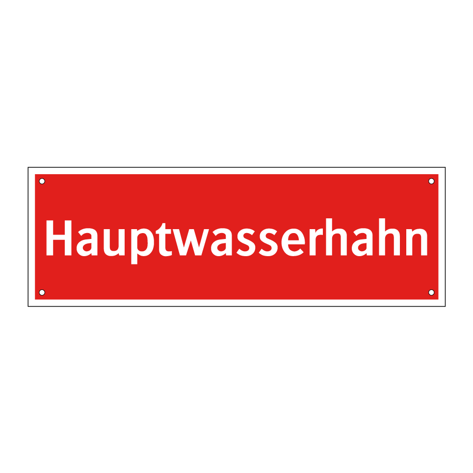 Hauptwasserhahn