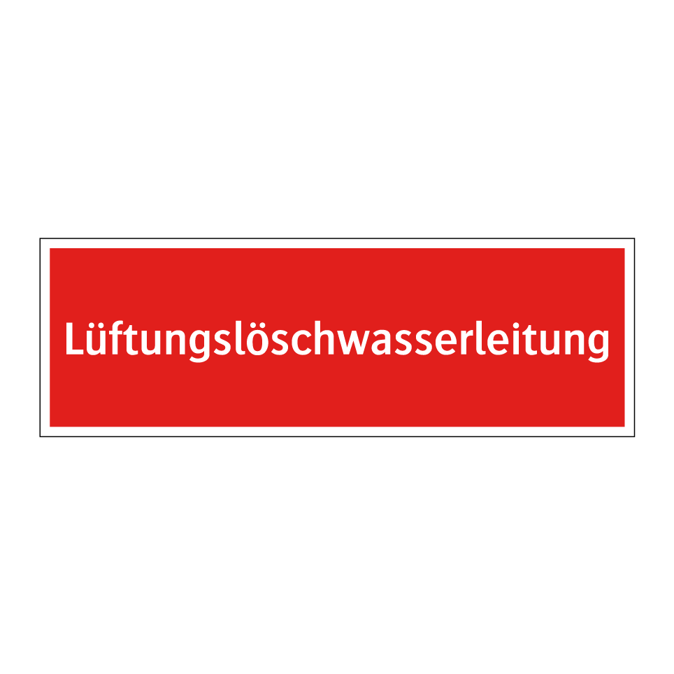 Lüftungslöschwasserleitung