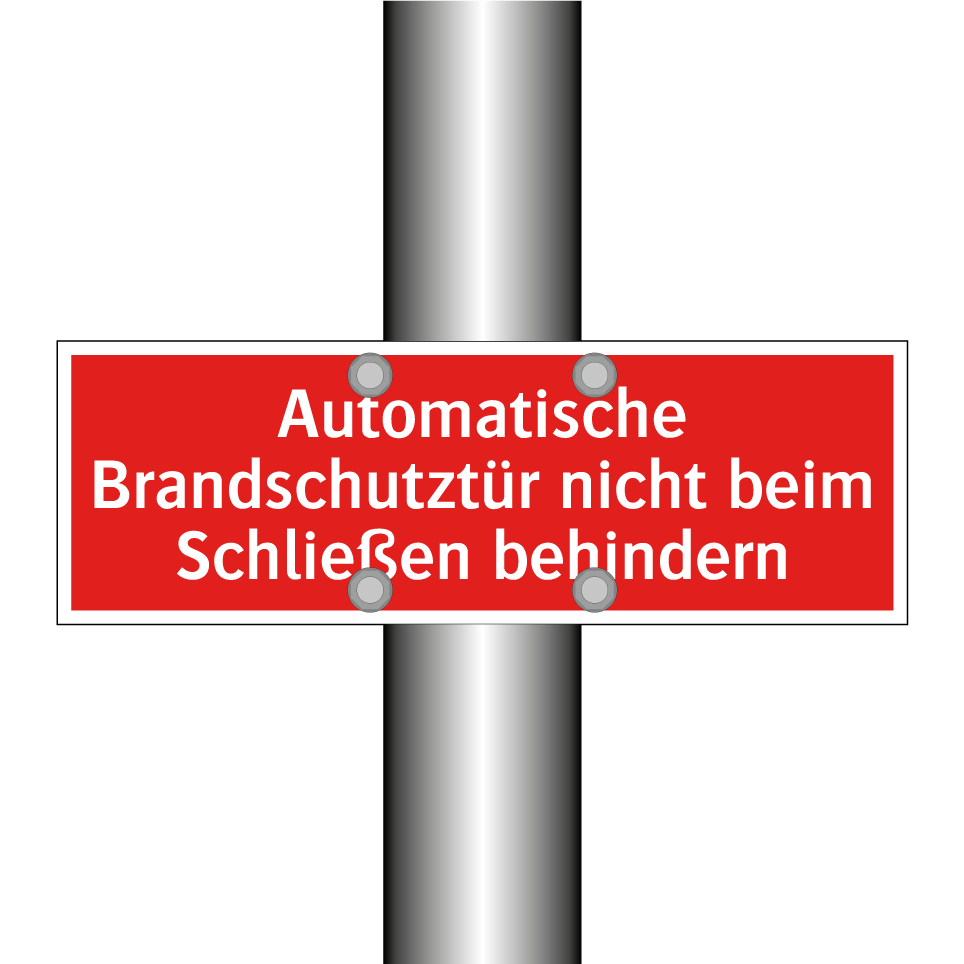 Automatische Brandschutztür nicht beim Schließen behindern