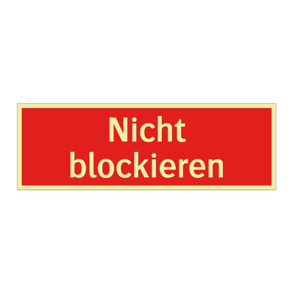 Nicht blockieren