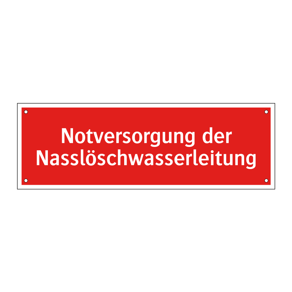 Notversorgung der Nasslöschwasserleitung