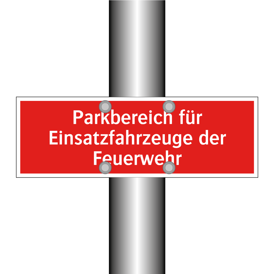 Parkbereich für Einsatzfahrzeuge der Feuerwehr