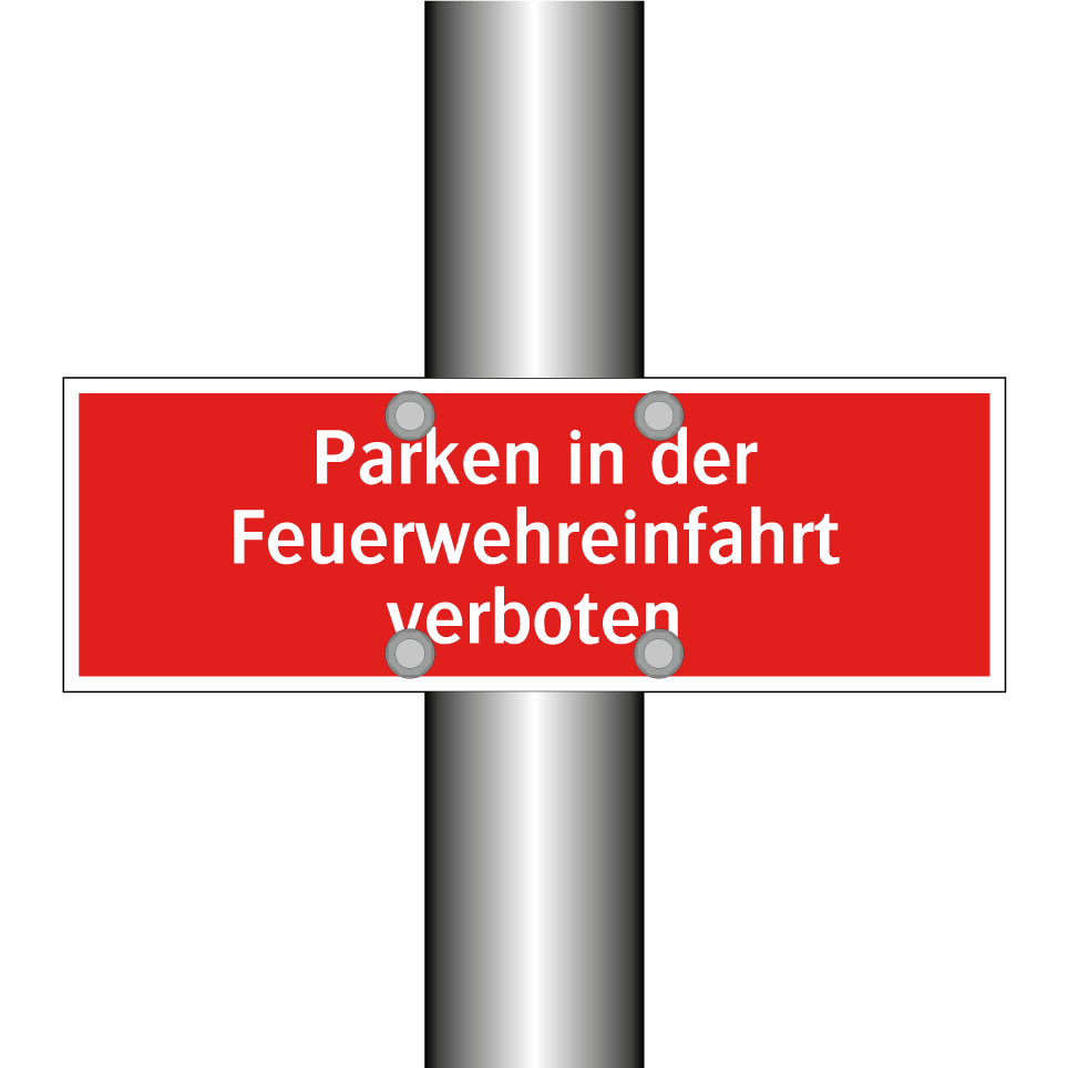 Parken in der Feuerwehreinfahrt verboten