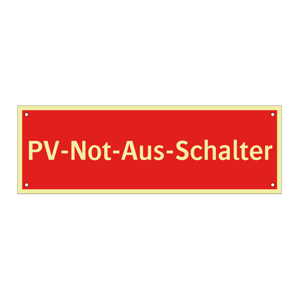 PV-Not-Aus-Schalter