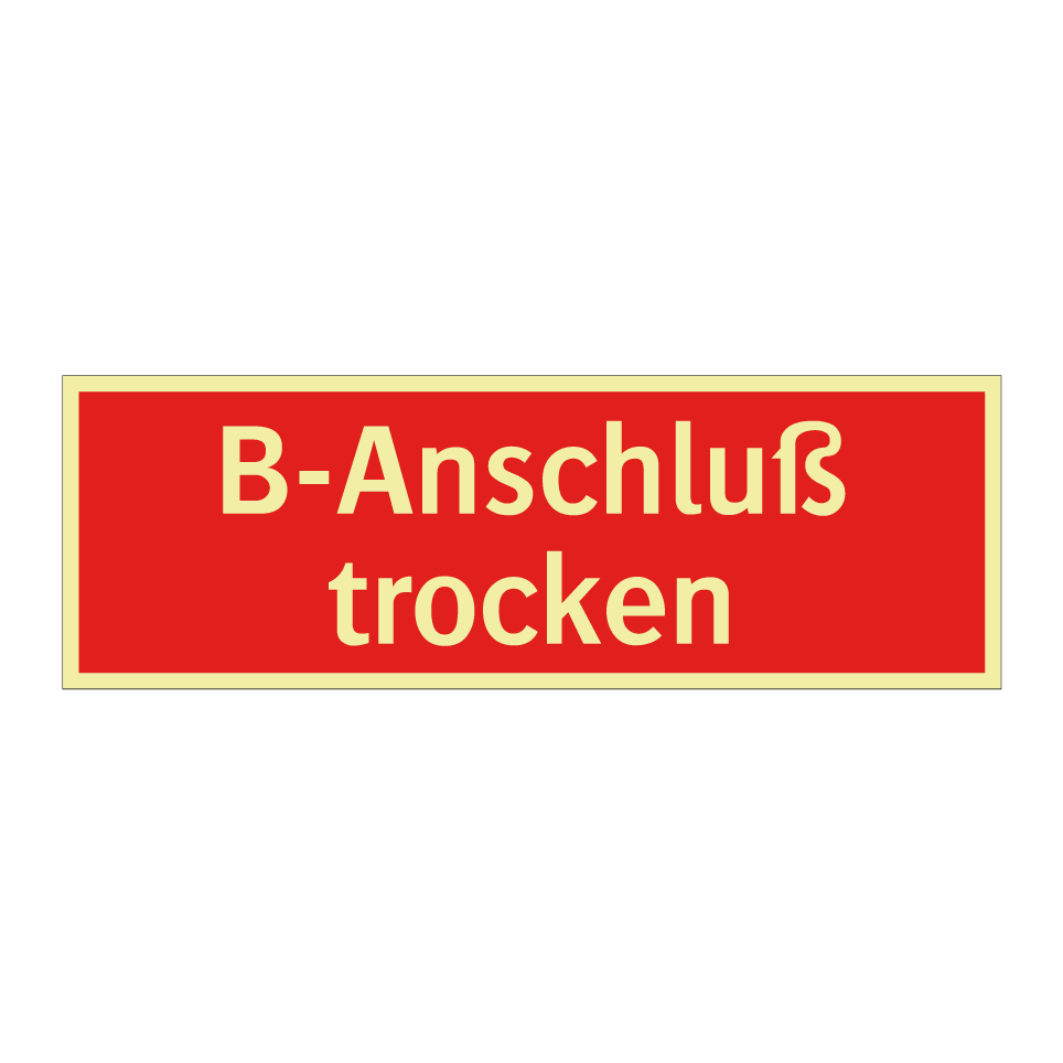 B-Anschluß trocken