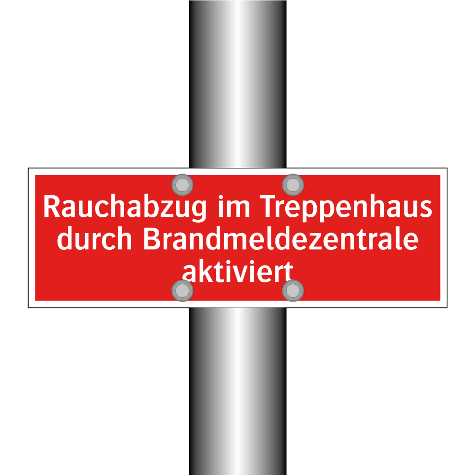 Rauchabzug im Treppenhaus durch Brandmeldezentrale aktiviert