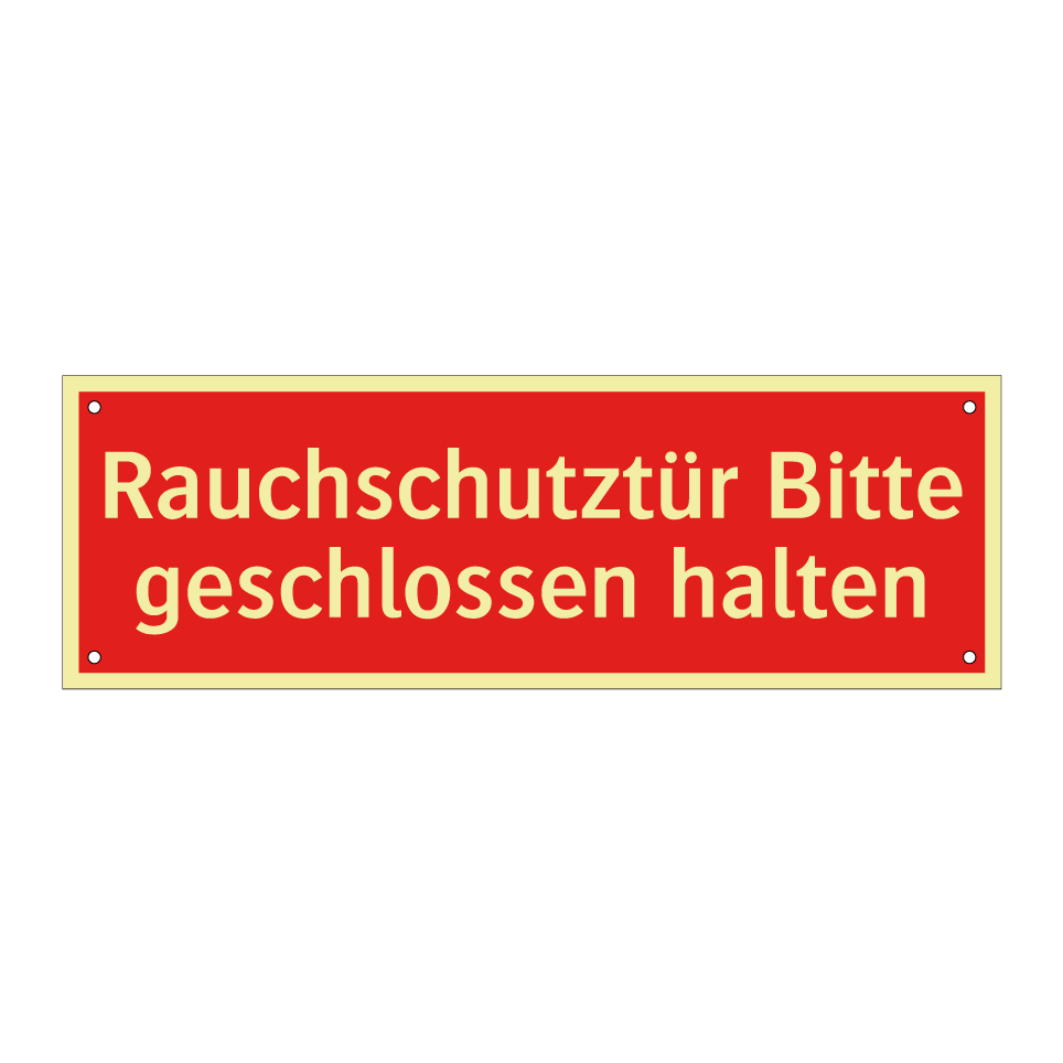 Rauchschutztür Bitte geschlossen halten