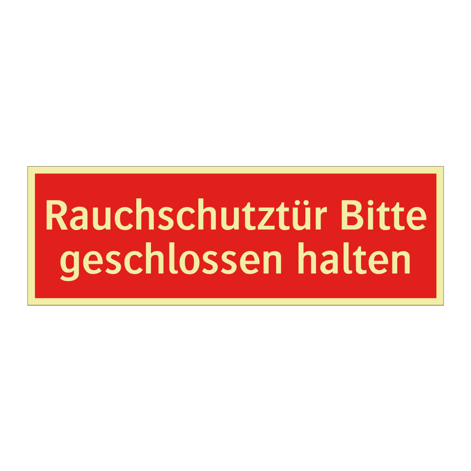 Rauchschutztür Bitte geschlossen halten