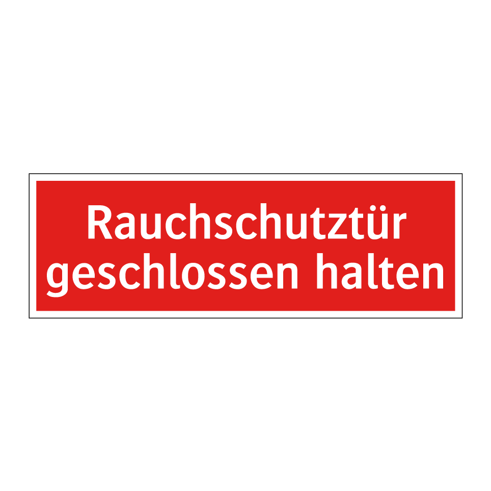 Rauchschutztür geschlossen halten