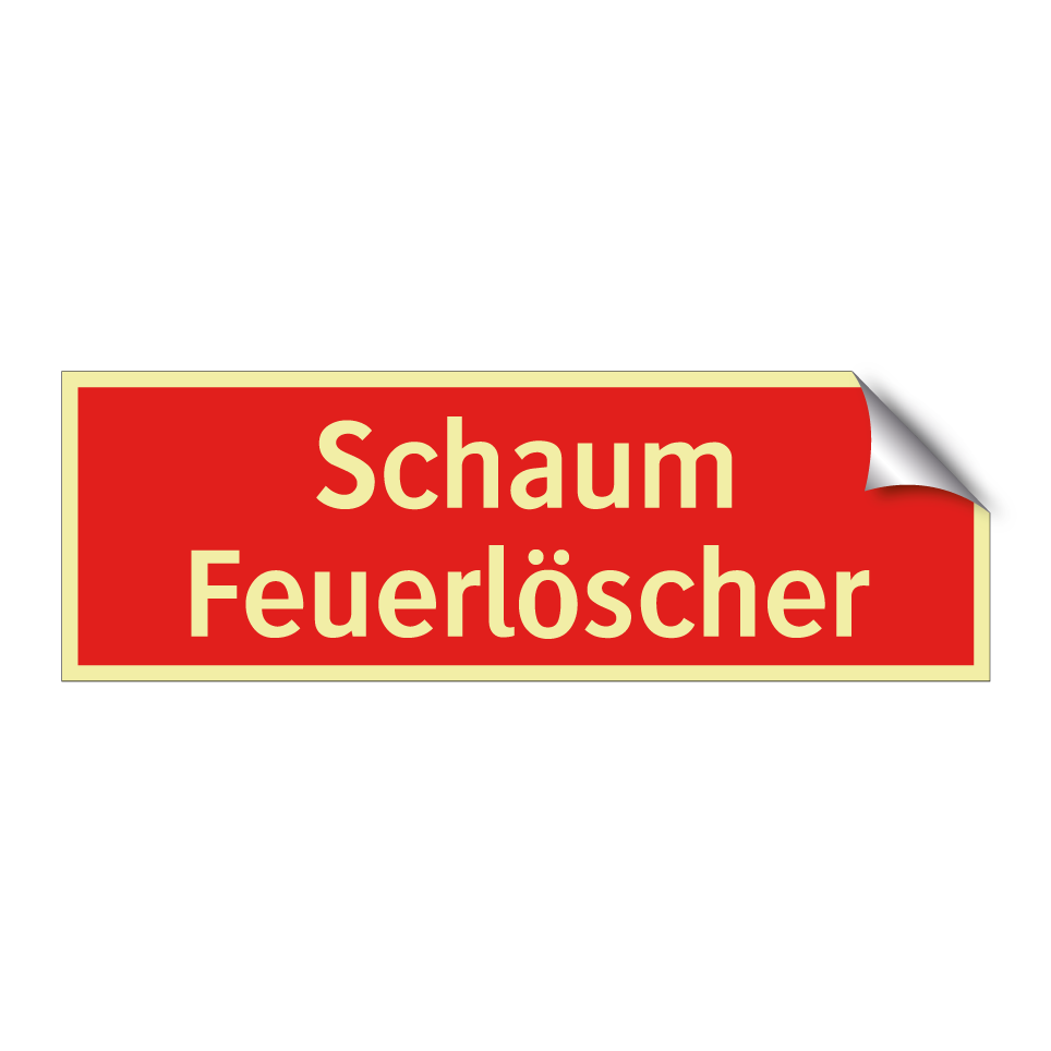 Schaum Feuerlöscher