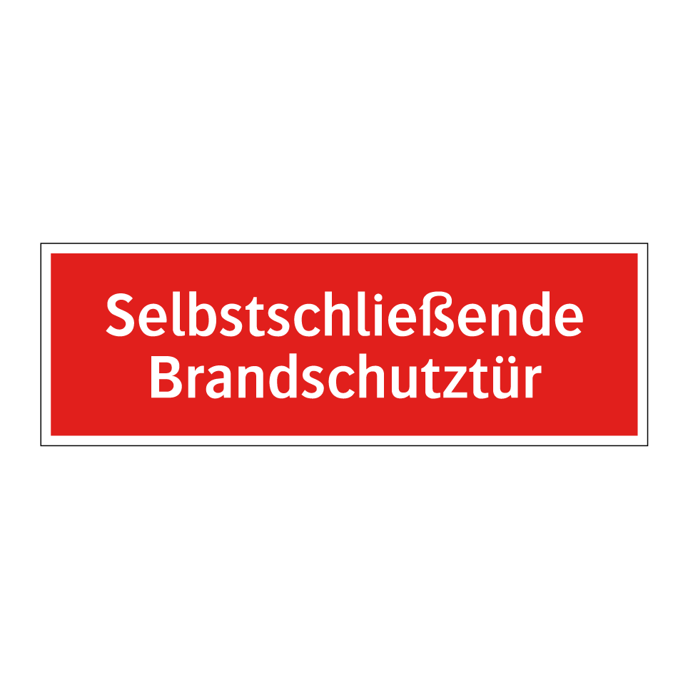 Selbstschließende Brandschutztür