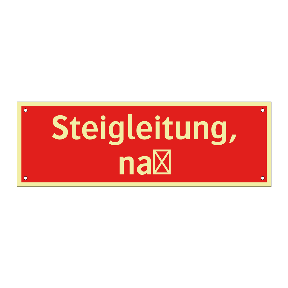 Steigleitung, naß
